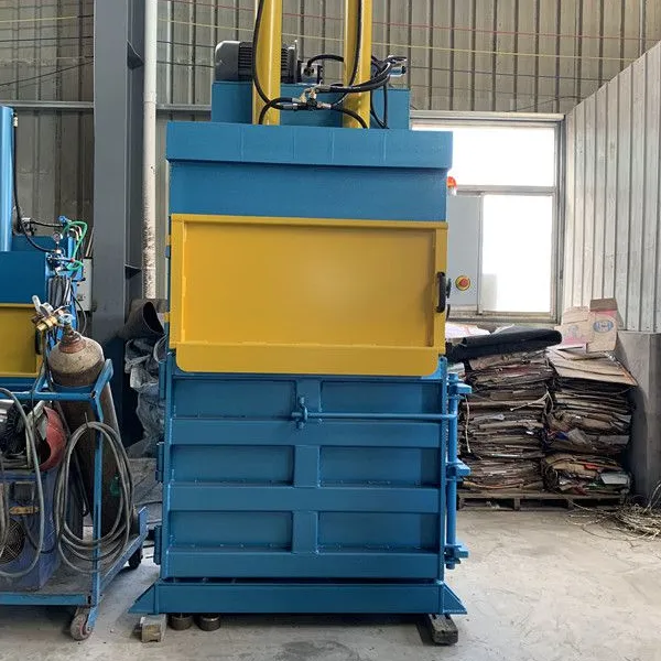 60T Vertical Waste Paper Cardboard Plastic PET Bottle Recycling Machine