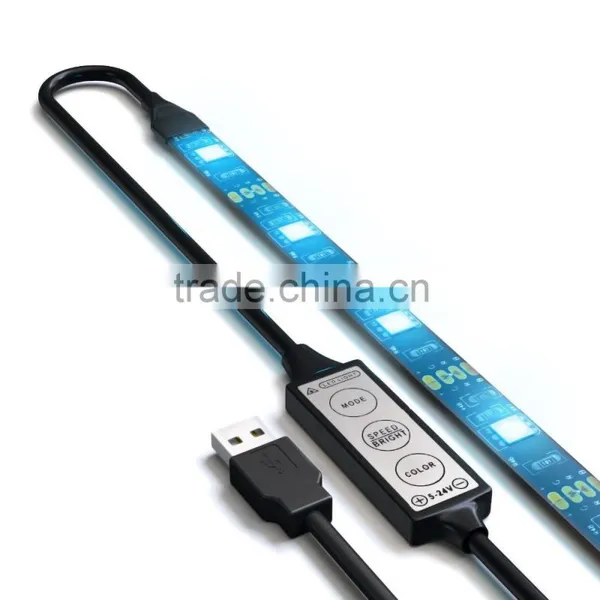 IP65 Exopy Flex SMD 5050 RGB 0.5m Usb Powered Led Strip Light photo-4