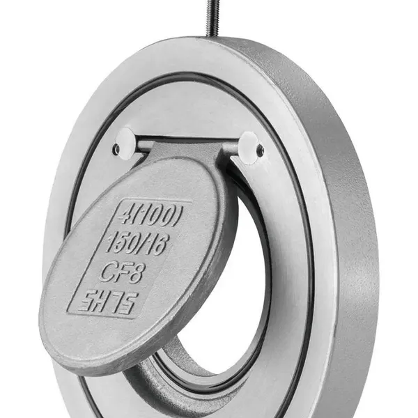H74 Stainless Steel 304 CF8 PN16 Wafer Single Disc Swing Check Valve With Hard-Sealed photo-2