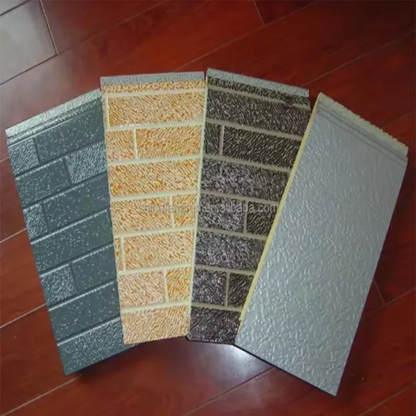 Brick Texture Metal Sandwich Panel Factory Price Waterproof Insulated Metal Wall Panel Construction Outdoor Wall Cladding Siding photo-3