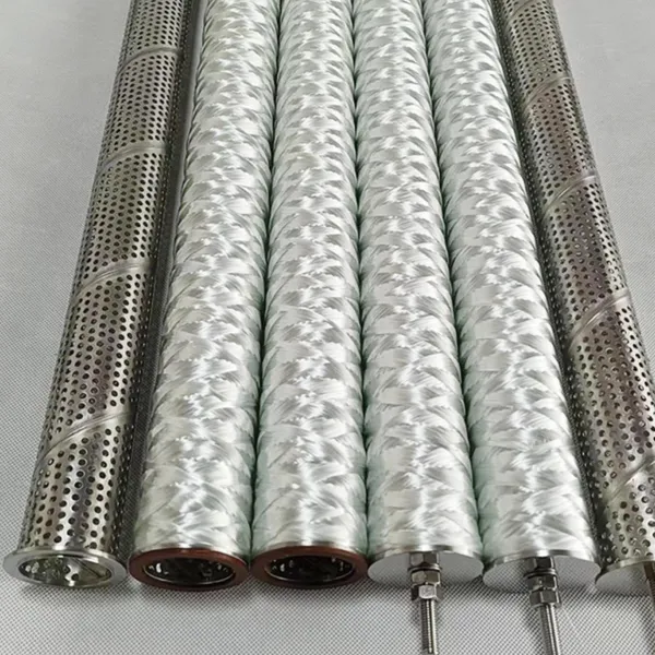 Custom Glass Fiber Filter Cartridge, 100% Synthetic Fiberglass, 0.2 Micron Absolute, 99.98% Efficiency, 1