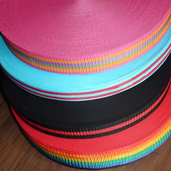 Factory Direct Wholesale 25mm Heavy Duty Striped Twill Woven Recyclable Polypropylene PP Webbing