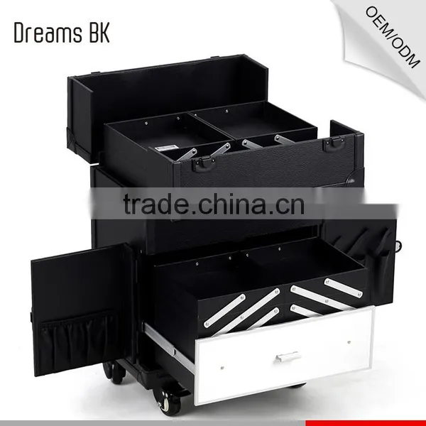 PVC Rolling Case Trolley Beauty Tool Case Makeup Storage Case photo-5