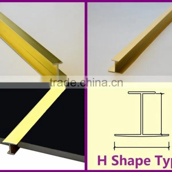 H Shape Aluminum Bathroom Wall Tile Trim Design for Hot Sell Online photo-2