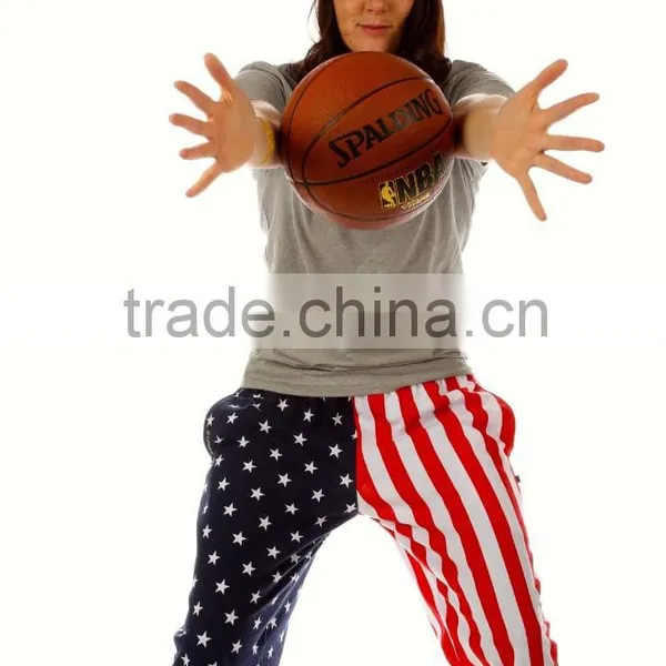 2015 Autumn American Flag Hippie Sport Pants for Women photo-2