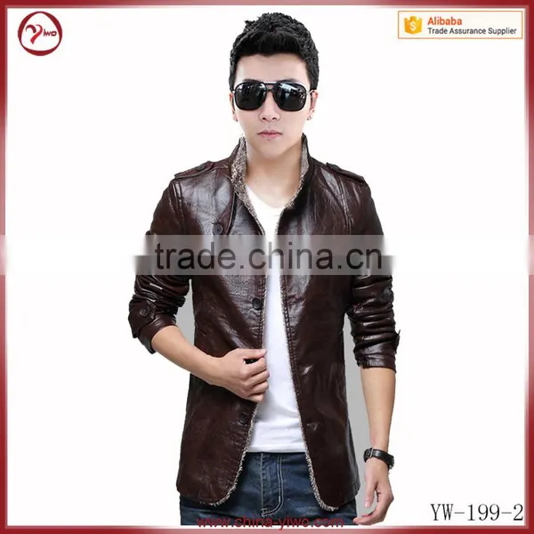 Outwear Bomber Custom pu Men Formal Jacket