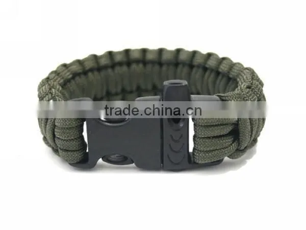 Fashion 2 Color Gold Adjustable Stainless Steel Paracord Dog Tag Bracelet photo-2