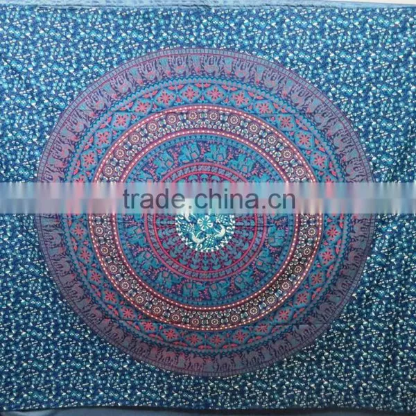 SEI TPQ -016 Bedsheet Bohemian Hippie Wall Hanging Cotton Tapestry Mandala photo-3