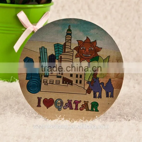 Custom Fine High Quality QATAR Aluminum Foil Fridge Magnets photo-2