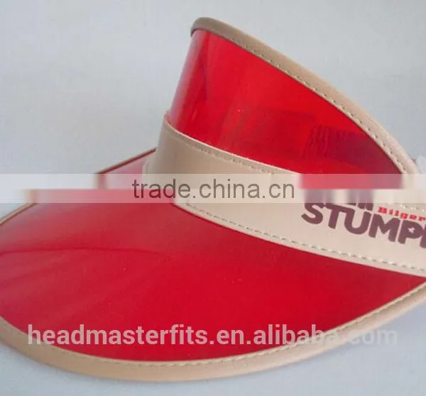 Wholesale Cheap Sunshade uv Protection Plastic Clear Pvc Sun Visor Cap photo-4
