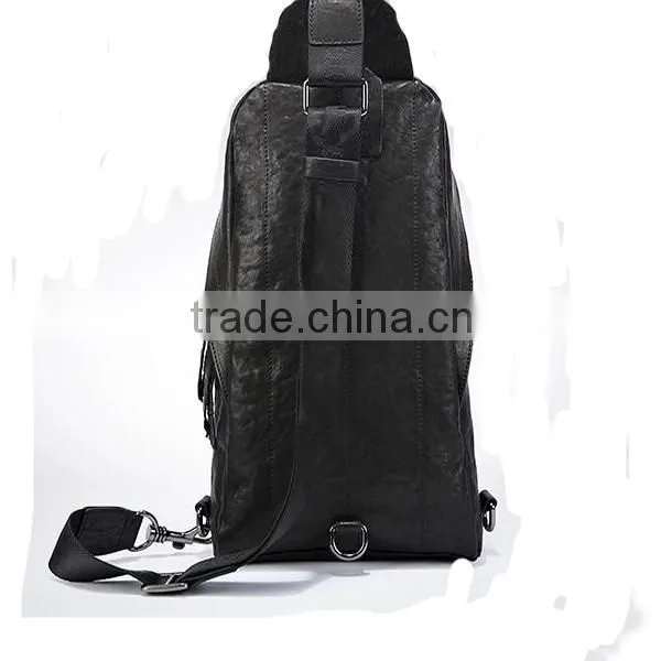 Fashion Style PU Leather Single Shoulder Bag Chest Single Backpack Waist Bags for Men photo-3