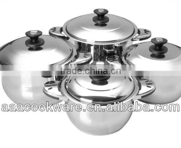 10Pcs Geman Technologic Stainless Steel Stockpot for Induction