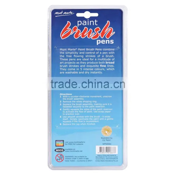 Mont Marte Paint Brush Pens 5pce photo-2