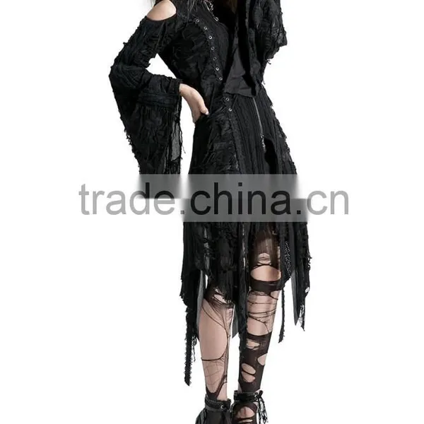 M-025 Punk Rave Black Korea Cardigan Woman Black Sweater photo-6