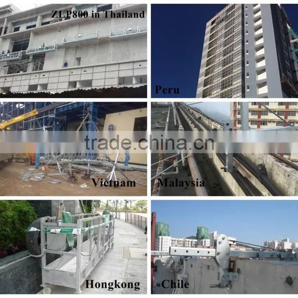 Zlp800 Aluminum Scaffolding / Aerial Working Platform / Suspended Cradle / Gondola Rental / Manufacturer