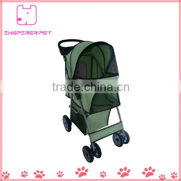 Easy Folding Pet Stroller With 4 Wheel Carts photo-3