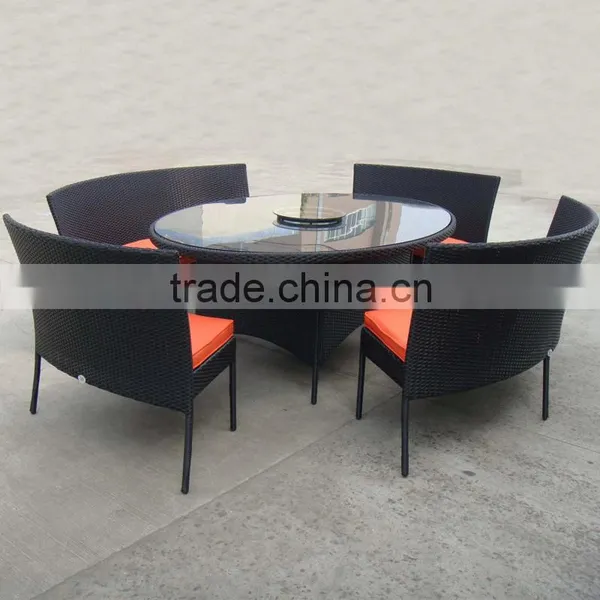 Hot Sale Outdoor Synthetic Resin Round 4,5,6,8,10,12 Seat Table Chairs Sofa Set Poly Rattan Garden Furniture Quality Choice photo-4