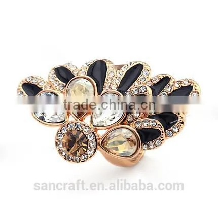 Exaggerated Kundan Ladies Finger Gold Design Fashion Ring Finger Rings Photos