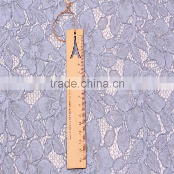 High Quality Heavy Cotton Nylon Mixed Cord Lace Fabric With Dirty Wash photo-3
