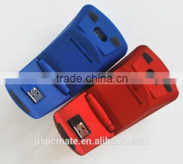 Foldable Arc Design 2.4Ghz Plastic Resell Wireless Mouse Wtih Mini USB Optical Wireless Mouse photo-3