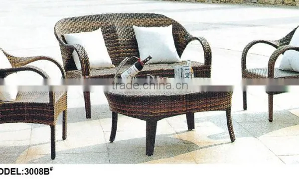 Antique PE Rattan Chair for Garden Furniture Set photo-6