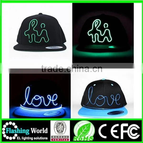 Diversified Latest Designs Evident Effect Custom Led Light Snapback Hats photo-6