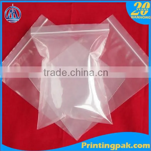 Food Grade 60microns Ldpe Plastic Transparent Zip Lock Bag photo-2