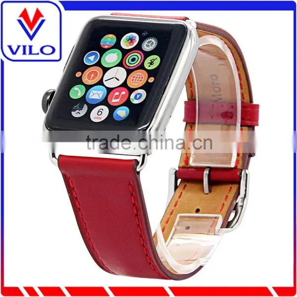 Genuine Leather Watch Band Single Tour Bracelet Leather Band Strap For Apple Watch 38mm 42mm photo-3