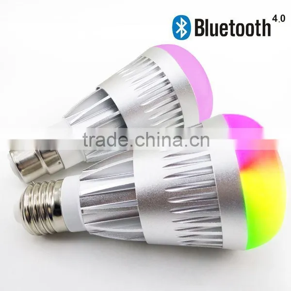 16 Million Colors LED Lights E27 B22 RGBW Bluetooth Speaker LED Bulb