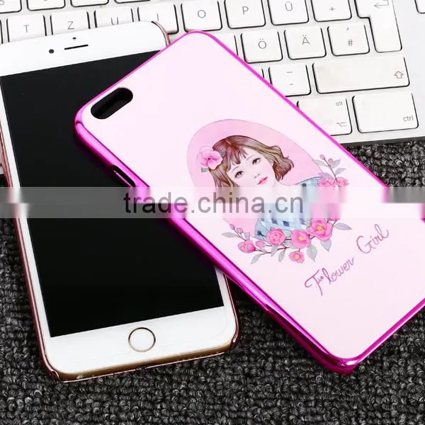 Glasses Cat And Cute Girl Back Cover Case Cheap Price For IPhone 6S photo-5