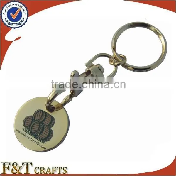 Factory Metal Custom Trolley Token Coin Keychain photo-4