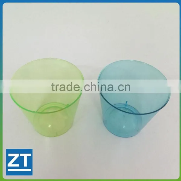 Disposable Plastic Shot Glass 1-oz Green&Blue Quality Choice