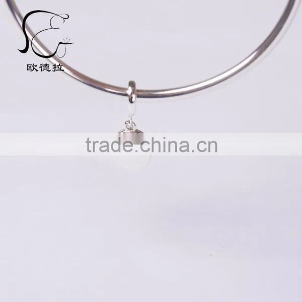 2014 New Enamel Crystal Silver Charms Bracelet Wholesale photo-4