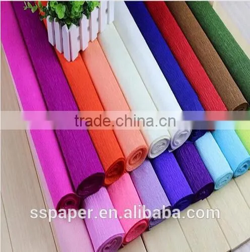 yellow blue pink coffee balck color crepe paper Flower Wrapping Packing for made flower                        
                                                Quality Choice