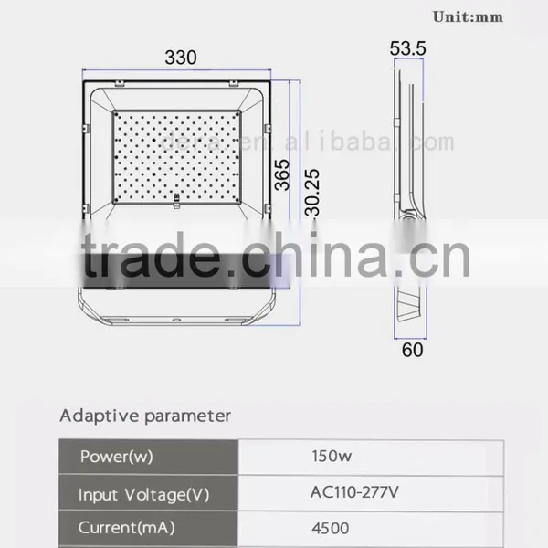 Hot Price Hot Sale IP65 Ip66 150w Led Flood Light Outdoor Lamp photo-6