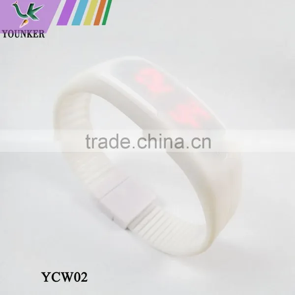 2015 Hot Sale Touch Screen LED Silicone Watch, Unisex Slim LED Silicone Band Sport Watch photo-5