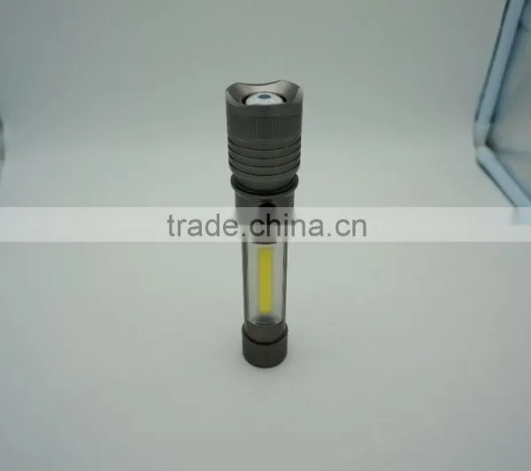 Aluminium 3W COB LED Flashlight With Magnet photo-3