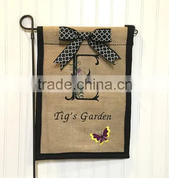 Cheap Burlap Garden Flags Decorative Outdoor Flags photo-4
