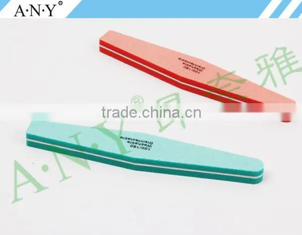 Professional Nail Art Polishing Cheap Sponge Wholesale Nail Files Emery Sand 100/180 photo-4