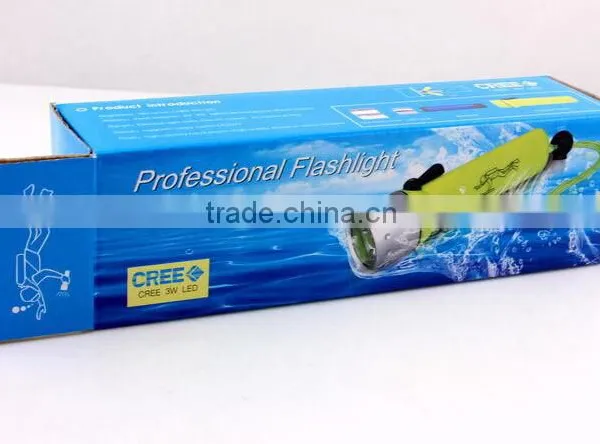 A-OK Underwater 160lumen Powed by AA Battery Led Torch Depth 50m Led Diving Flashlight photo-2