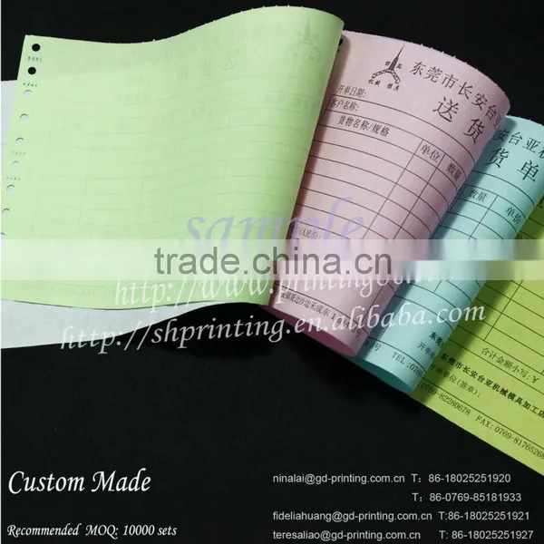 Carbonless Ncr Paper Printing Goods Delivery Note