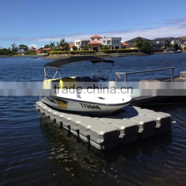 Plastic pontoon dry dock double system