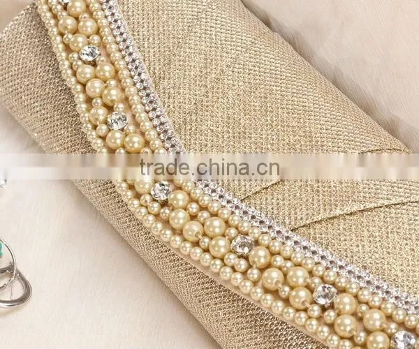 Ladies Beaded Evening Clutch Bag Party Bag photo-3