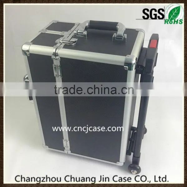 Large Black Aluminum Trolley Case photo-2