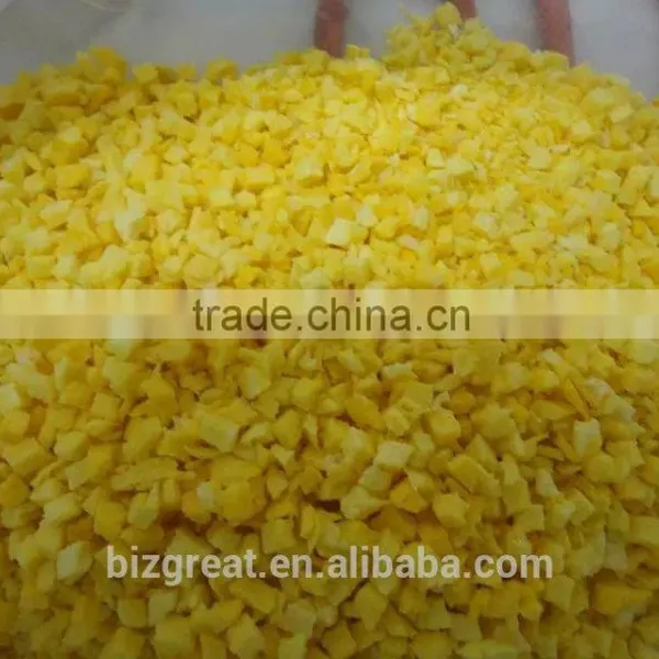 Frozen Dried FD Dried Fruit Dried Yellow Peache Dices