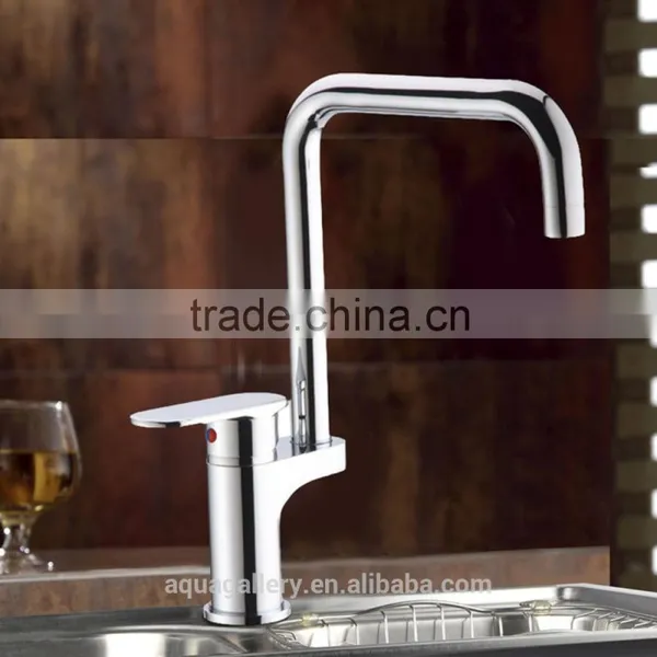 Single Handle Modern Brass Kitchen Tap photo-4