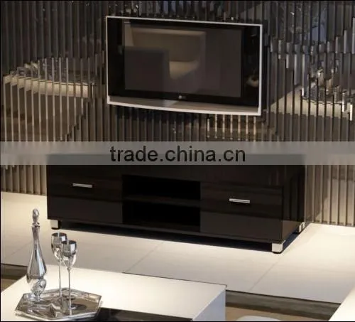 TV-2320 Black or White Gloss TV Stand With Drawers photo-2