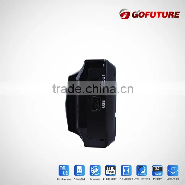 2.7" 170 G-sensor IR Led Night Vision Parking Control HDMI Motion Detection Full 1080p CE FCC ROHS Camera for Inside Car photo-5