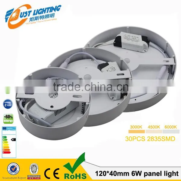 Surface Mounted AC85-265V 6W12w18w24w36w Ceiling Lamp Led Round Panel Lights photo-3