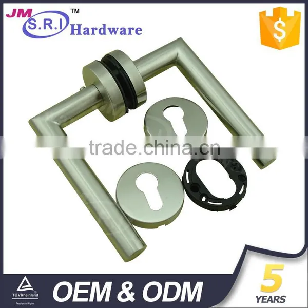 Top Sale Rubber Rose Interior 304 Stainless Steel Door Handle photo-3
